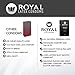 Royal Ultra Thin Condoms - Premium Lubricated, All Natural, Organic, Nitrosamine Free, BPA Free, Vegan, Gluten Free, Non-Toxic, Cruelty Free, Odor Free Latex, 10 Pack