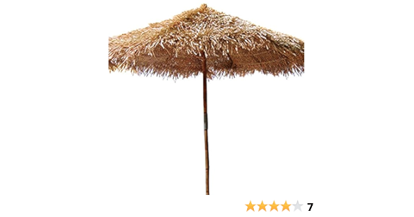 Amazon Com Bamboo54 Sea Grass Thatched Umbrella 96 Hx84 Dia Patio Umbrellas Garden Outdoor