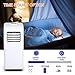 COSTWAY 8000 BTU Portable Air Conditioner with Remote Control Dehumidifier Function Window Wall Mount (8000 BTU)