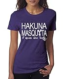 Hakuna Masquata Nice Booty Women's Ladies Fitness Funny T-Shirt By Superior Apparel X-Large Purple