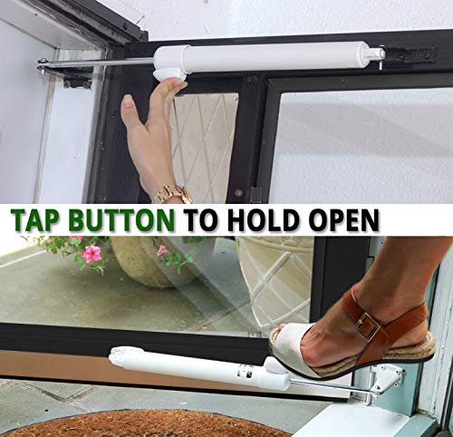 Touch 'n Hold Smooth - Dual Kit - Heavy Duty Door Closer System - For (medium and heavy weight) storm, screen, security doors - New Doors or Replacement for previous units (Black)