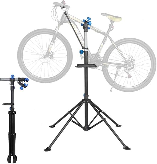 Cavalletto Da Parete Per Riparazione Bici Auwey – Blu, Altezza Regolabile, Banco Lavoro - Foto 2