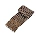 Premium Military Shemagh Scarf Tactical Desert Arab Head Neck Scarf Wrap (Khaki)