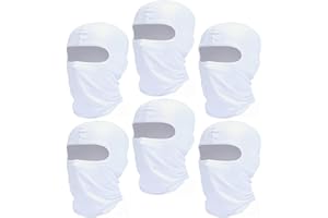 FANJIN 6 Pack of Ski Mask Bandana Face Hat for Outdoor Summer Face Covering Ice Silk UV Protection Balaclavas Headwear