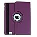 JYtrend Case for iPad 9.7 2018/2017, Rotating Stand Smart Magnetic Auto Wake Up/Sleep Cover for A1893 A1954 A1822 A1823 MP2G2LL/A MP2J2LL/A MPGT2LL/A MPGW2LL/A MP2F2LL/A MP2H2LL/A (Purple)