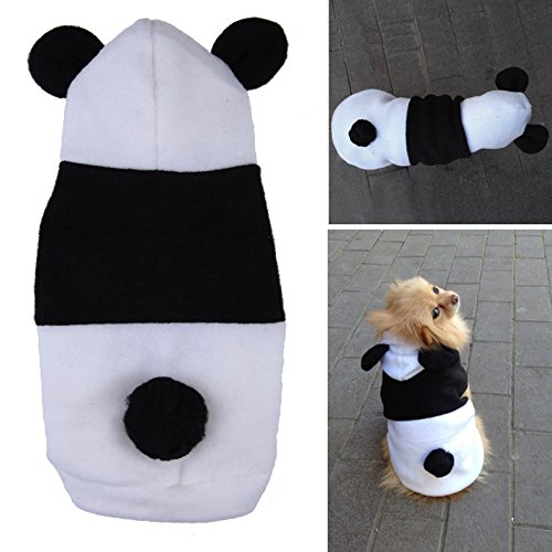 Yosoo Pet Dog Clothes For Dogs Pets Hoodies Cat Sweater Costume Clothing Fleece Panda Ear Hoody Clothes Pullover Coat Costume Cosplay