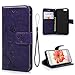 MOLLYCOOCLE iPhone 6 Case, iPhone 6s Wallet Case (Not Plus), Purple Stand Credit Card ID Holders Magnetic Flip Folio TPU Soft Bumper PU Leather Ultra Slim Fit Cover Case for iPhone 6/6s 4.7 Inch