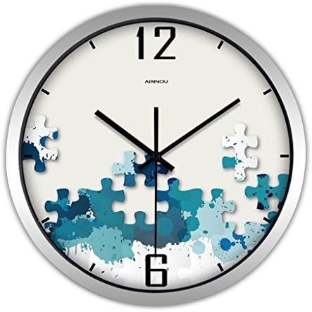 Salon of the wall clock Mute Watch Quartz Clock Clock creative modern of the Minimalist mode Queen room wall Table (Color gray, reason: D)