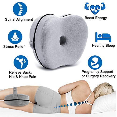 Knee Pillows for Sleeping,APLOS Orthopedic Memory Foam Leg Pillow for