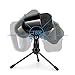 1byone USB Microphone with Tripod, Mute Button with LED, Plug & Play Cardioid Condenser USB Microphone