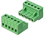 JANDECCN 10Pcs 5 Pin 5.08mm Pitch DIY PCB Mount