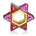 Augymer Magnetic Building Blocks Set, 87 Pcs Magnetic Construction Stacking Toys for Children Kids with Carry Box Letters and Numbers Toys