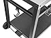 Royal Gourmet Double-Shelf Movable Dining Cart Table, Commercial Multifunctional Stainless Steel Flattop Worktable