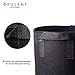 OPULENT SYSTEMS 5-Pack 10 Gallon Heavy Duty Aeration Fabric Grow Bags Thickened Nonwoven Fabric Containers for Potato/Plant Pots with Handles (Black)