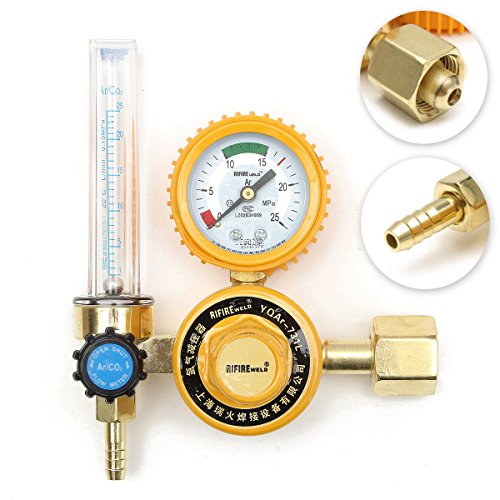 0-25 Mpa Argon CO2 Mig Tig Flow Meter Regulator Flow Meter Welding Weld Gauge - Thumbnail 5