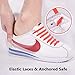 INMAKER No Tie Shoe Laces for Adults and Kids, Elastic Shoelaces for Sneakers, Rubber Silicone Tieless Laces