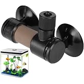 Chiffonade Black Plastic Carbon Dioxide Diffuser Ceramic CO2 Atomizer Dissolve System with Nut Lock for Aquarium(L)