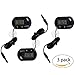 CoZroom LCD Digital Aquarium Thermometer for Fish Tank Water Terrarium Temperature, Pack of 3 (Black)