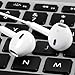 Vicartor Earphones Headphones Headsets Earbuds with Remote Control and Mic Fully Compatible with iPhone 6/6S/6 Plus/6S Plus/5/5C/5S/iPad/Ipod - White - 4 Piece