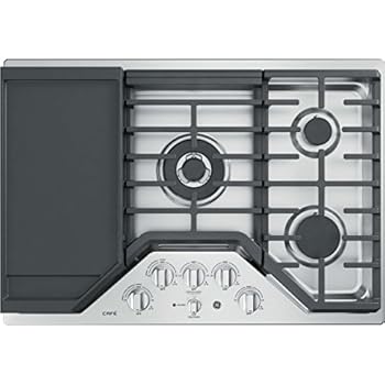 Amazon Com Ge Cafe 30 Gas Cooktop Stainless Steel 5 Burner W