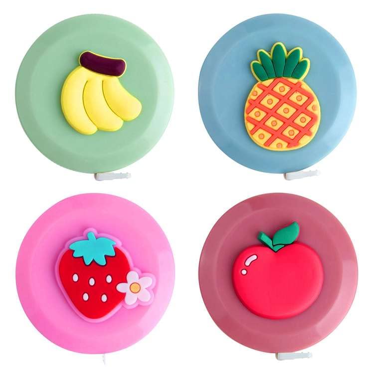 ASTARON 4 Pcs Soft Measuring Tape for Body Measurements Retractable，Cute Tape Measures Tailor Measuring Tape for Sewing 60 In / 1.5 M Tailors Measure Tape with Fractions Measure Ruler for Sewing