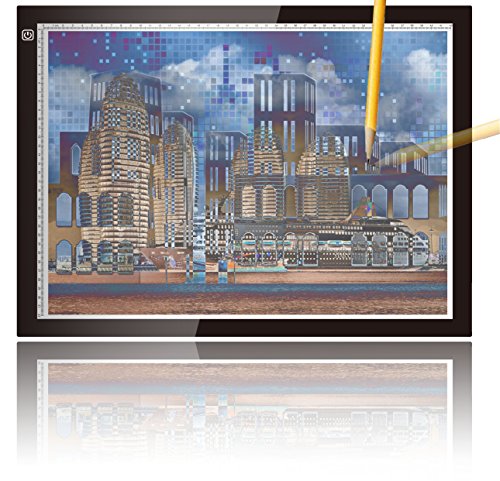 A3 Ultra-thin Portable LED Light Box Tracer USB Power Cable Dimmable Brightness Artcraft Tracing Light Pad Light Box For Artists Drawing Sketching Animation Stencilling X-ray Viewing