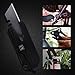 Utility Knife, Multi-tool Pocket Knife with Bottle Opener, Hex, Slotted and Phillips Screwdriver Bits, Great EDC Gadgets for Office, Camping, Backpacking, Hiking (Black)