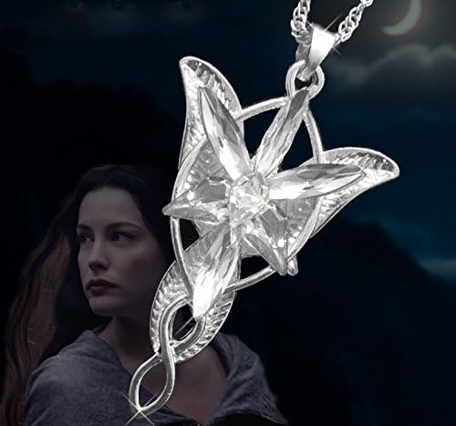 EVENSTAR Necklace Sterling Silver Chain 22", Lord of the Rings,The Hobbit,Arwen's