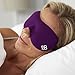 Sleep Mask | Eye Mask for Sleeping Men/Women Better Than Silk Our Luxury Blackout Contoured Eye Masks are Comfortable - This Sleeping mask Set Includes Carry Pouch and Ear Plugs (Black Berries)
