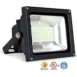 ASD LED Floodlight 30W SMD Outdoor Landscape Security Waterproof UL Listed 4000K (Bright White)