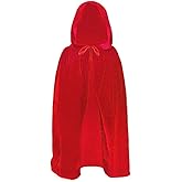 SZBZ Kids Halloween Christmas Costumes Cape Velvet Hooded Cosplay Party Cloak Devil Witch Wizard Robe