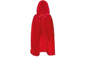 SZBZ Kids Halloween Christmas Costumes Cape Velvet Hooded Cosplay Party Cloak Devil Witch Wizard Robe