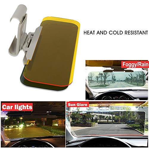 Car Sun Visor Extender Anti Glare Blocker, HD Day Night Driving Visor Glare Sun Shield Tinted Lens Blocker Car Extender Visor Sunscreen,[Reduces Glare&Eye strain] Extendable Visor for Car (Gray) - Thumbnail 4