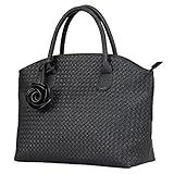 Hynes Victory Woven Pattern Large Tote Bags Handbags for Women