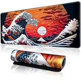 Hopipad Japanese Sea Waves Large Gaming Mouse Pad