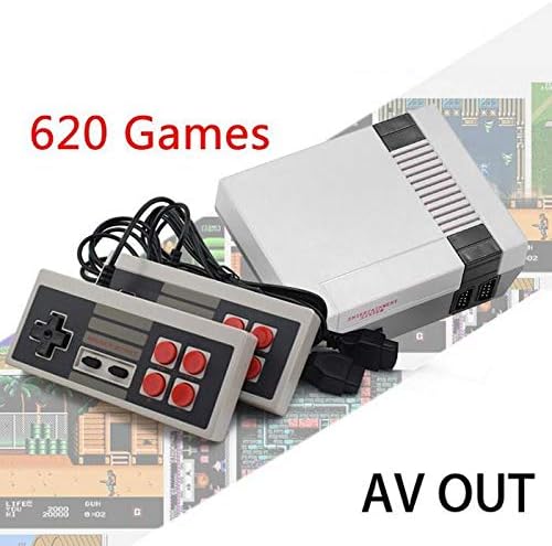 melysUS Mini Game Consoles Retro Built-in 620 Classic Games Dual Gamepad Gaming Player Handheld Games (4 Buttons)