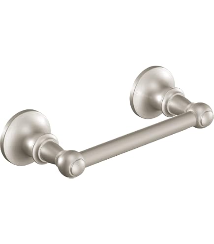 Moen Edge Stone Toilettenpapierhalter – Gebürstetes Nickel, Wandmontiert, Mit Pro-Fit Montagesystem