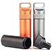 Eclimb 3pcs Portable Waterproof Aluminum Pill Box Bottle Storage Drug Holder Container Keychain for Outdoor Camping Travel (Large 3)