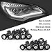 YINTATECH 10pcs Eagle Eye Led 18mm 9W Red Day Running Light Backup Reverse Turn Signal Light Motorcycle Light Clearance Marker Lights