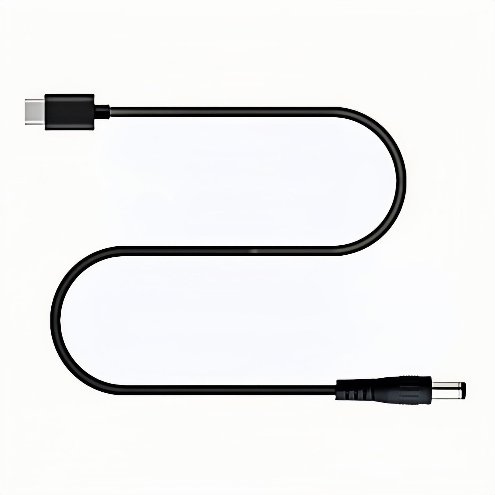 Photo 1 of USB C to DC 5.5mm x 2.5mm(Compatible with 5.5x2.1mm) Power Cord, USB Type C Input to DC 12V 3A Out Power Cable, Work with PD Charger and Power Bank. for Outdoor, Studio and Travel.(1 Pack, 3.3 Feet)