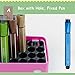 Magicdo 24 Colors Kids Markers with Stamps Bonus, Washable Fine Tip Coloring Marker Pens with Storage Case