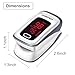 Ankovo Pulse Oximeter Fingertip Blood Oxygen Saturation Monitor Pulse Rate and SpO2 level with batteries