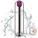 Best Bullet Vibrator, Rechargeable Bullet Vibe with 10 Settings, Super Strong Vibrating Bullet Toy for Women, Waterproof Clitoris Vibrator with Discreet Package (Silver)