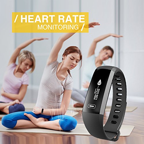 READ New Smart Fitness Tracker,Smart Watch with Blood Pressure Heart Rate Sleep Pedometer Camera remote shoot Blood Oxygen Monitor Smart Wristband Bracelet R5 for Bluetooth Andriod and ios - Thumbnail 5
