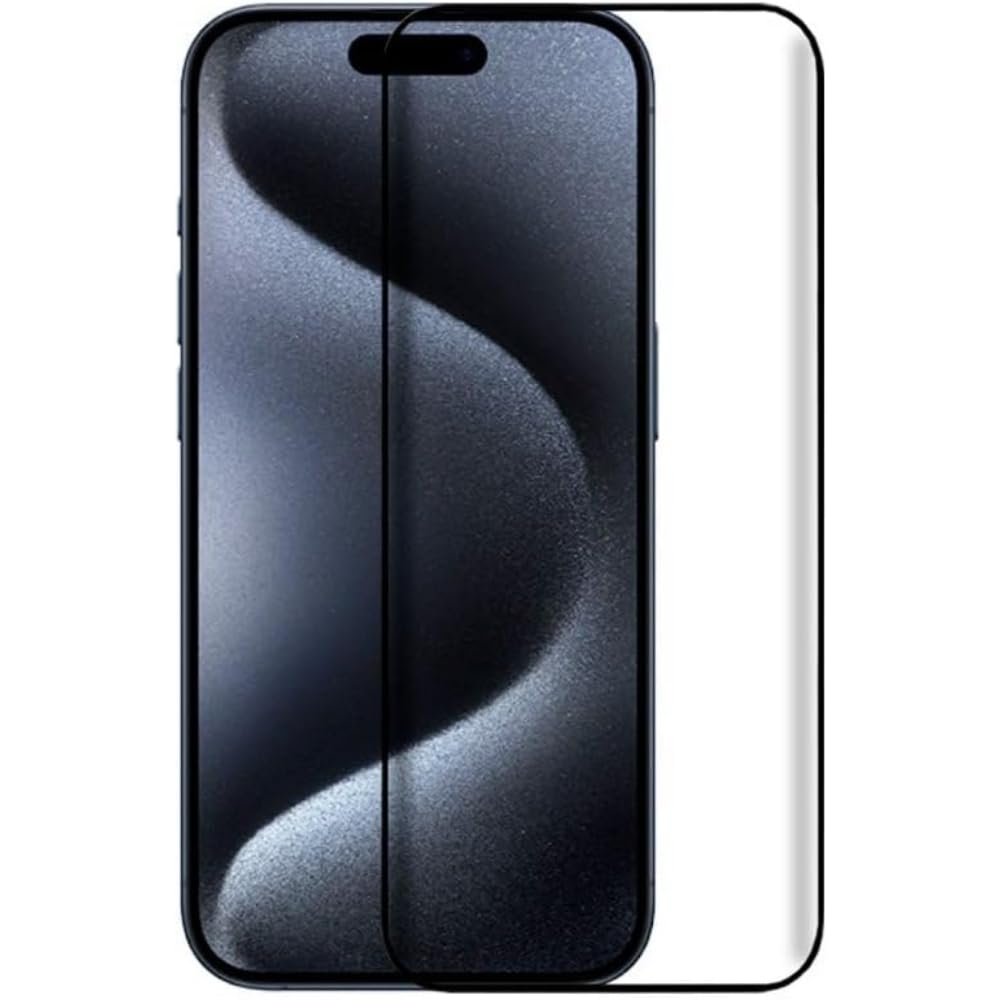 Cool Tempered Glass Screen Protector for iPhone 15 Pro (FULL 3D Black)
