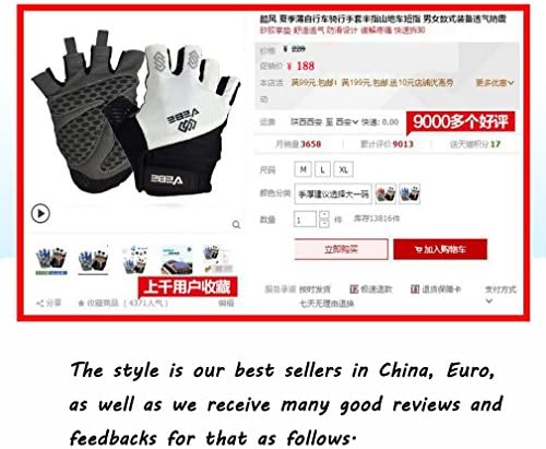 VEBE Mens/Womens Road Racing Biking Cycling Half Finger Gloves Anti-slip Padded Fitness Gloves