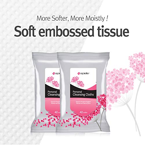 Epielle Feminine Wipes | Personal Cleansing Cloth Intimate Vaginal Wipes for Women | PH Balanced | Gentle and Safe for… - Image 3