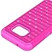 Galaxy S7 Case, Tauri [Dual Layer] Studded Rhinestone Crystal Bling Hybrid Defender Armor Protective Case Cover For Samsung Galaxy S7 - Hot Pink