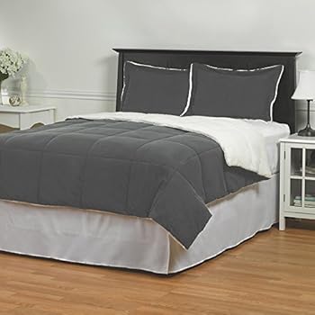 Amazon.com: Reversible 3 Piece Sherpa Comforter Set by