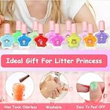 LOPHE Nail Polish Set for Kids 6 Rainbow Colors Non-Toxic Peelable Quick Dry view 3